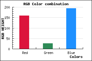 rgb background color #9F1AC2 mixer