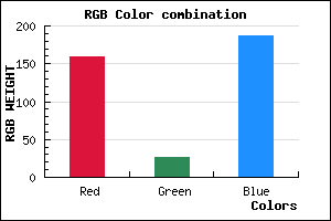 rgb background color #9F1BBB mixer