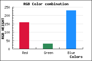 rgb background color #9F1FE6 mixer