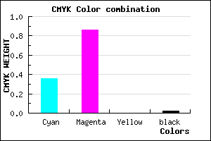 #9F22FA color CMYK mixer