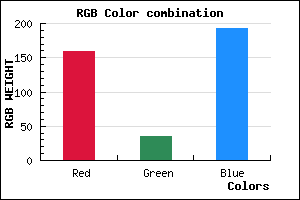 rgb background color #9F23C1 mixer