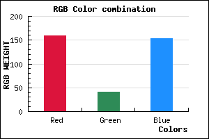 rgb background color #9F2999 mixer