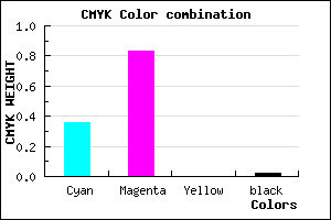 #9F2BF9 color CMYK mixer