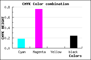 #9F2FC1 color CMYK mixer