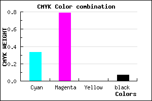 #9F31ED color CMYK mixer