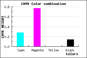 #9F32DC color CMYK mixer