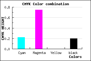 #9F33CD color CMYK mixer