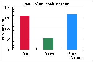 rgb background color #9F36A8 mixer