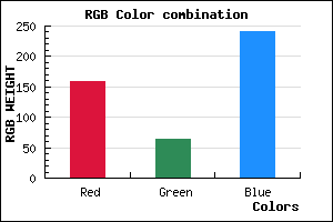 rgb background color #9F40F0 mixer