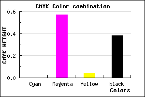 #9F4599 color CMYK mixer