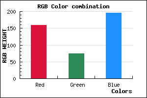 rgb background color #9F4BC3 mixer
