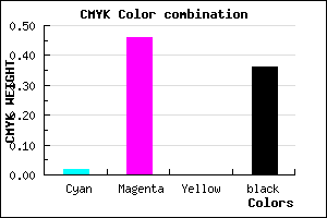 #9F58A2 color CMYK mixer