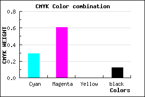 #9F58E0 color CMYK mixer