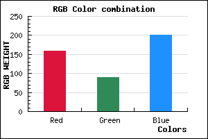 rgb background color #9F5AC9 mixer
