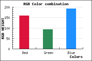 rgb background color #9F5DC1 mixer