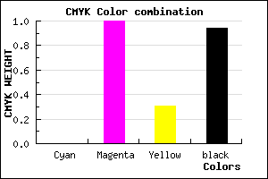 #10000B color CMYK mixer