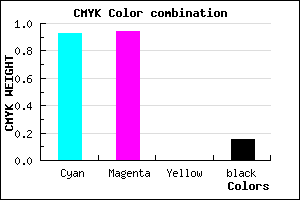 #100CD8 color CMYK mixer