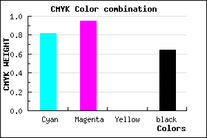 #10055B color CMYK mixer