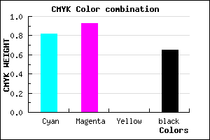 #10065A color CMYK mixer
