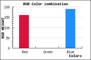 rgb background color #A000BE mixer