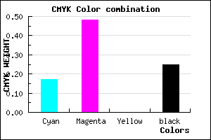 #A064C0 color CMYK mixer