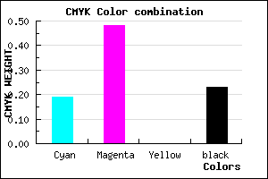 #A067C5 color CMYK mixer