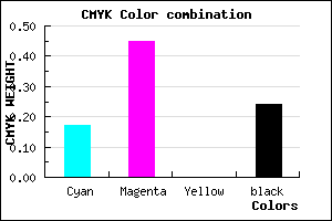 #A06BC1 color CMYK mixer