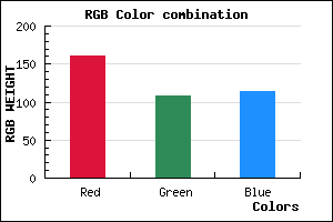 rgb background color #A06C72 mixer