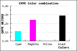 #A088B4 color CMYK mixer