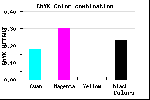 #A08AC4 color CMYK mixer