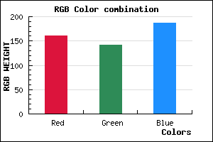 rgb background color #A08DBB mixer