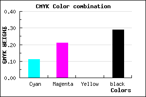 #A08EB4 color CMYK mixer