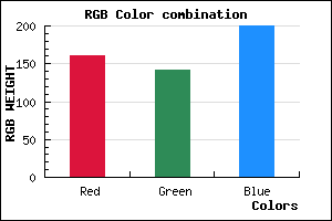 rgb background color #A08EC8 mixer