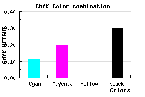 #A08FB3 color CMYK mixer