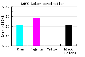 #A092CA color CMYK mixer