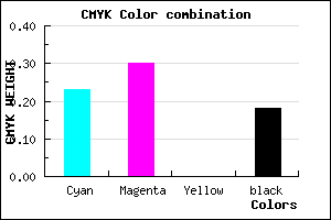 #A092D0 color CMYK mixer