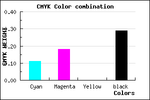 #A094B4 color CMYK mixer