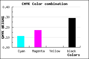#A096B4 color CMYK mixer