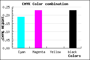 #A097C5 color CMYK mixer