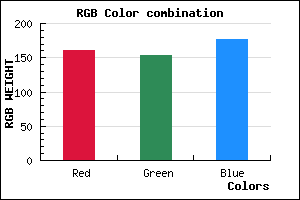 rgb background color #A099B1 mixer