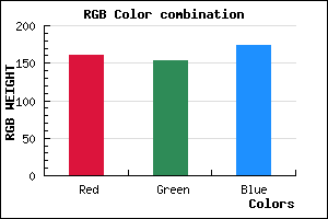 rgb background color #A09AAE mixer