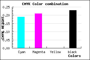 #A09BC5 color CMYK mixer
