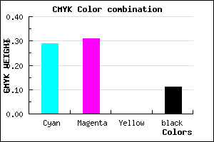 #A09CE2 color CMYK mixer