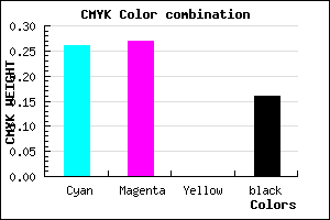 #A09DD7 color CMYK mixer