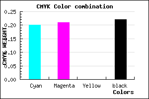#A09EC8 color CMYK mixer