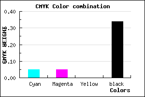 #A0A0A8 color CMYK mixer