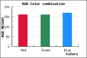 rgb background color #A0A0AA mixer