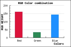 rgb background color #A0228F mixer