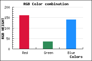 rgb background color #A0238C mixer