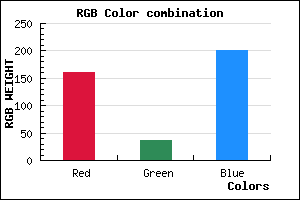 rgb background color #A024C9 mixer